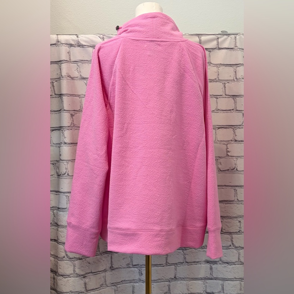Nine West Active Pink Women's Sweater:2X Long Sleeve Pockets Breathable Comfort - Picture 2 of 11